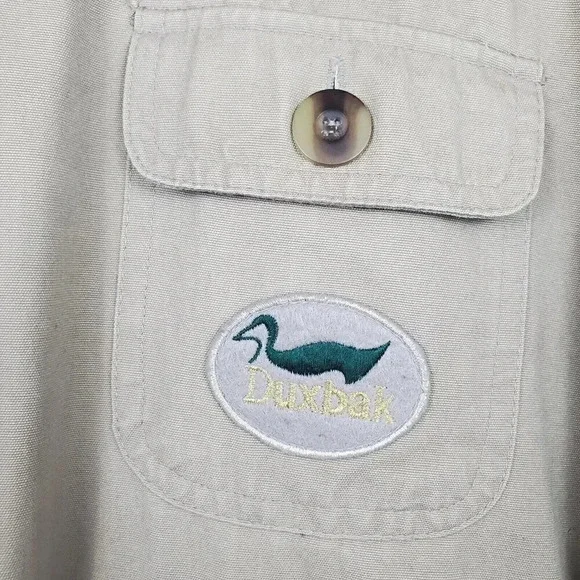 VTG DUXBAK Men's Chore Jacket M Brown‎ Canvas Mohawk Duck Rainproof Hunting Coat - Picture 3 of 13